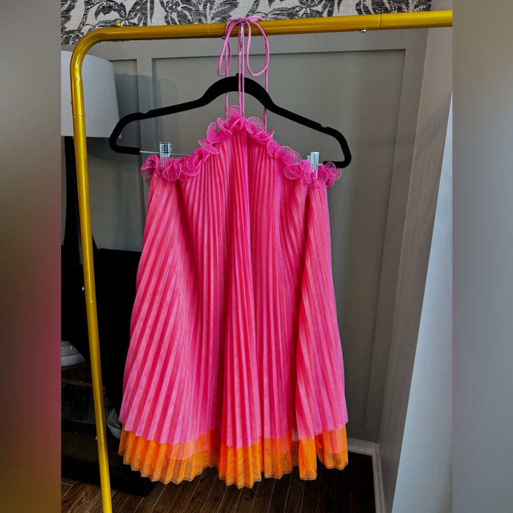 AMUR Tate Halter Mini Tulle Dress - Picture 2 of 5